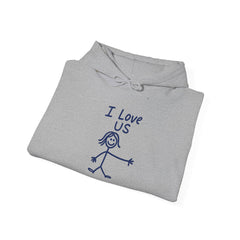 I Love Us HERS Hoodie — Gildan 18500 (Unisex)
