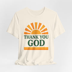 Thank You God – Sunrise Gratitude Tee Bella + Canvas 3001