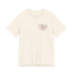 Jesus Lives Here Heart Tee