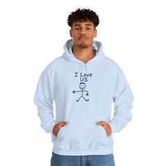 I Love Us HIS Hoodie — Gildan 18500 (Unisex)