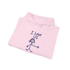I Love Us HERS Hoodie — Gildan 18500 (Unisex)