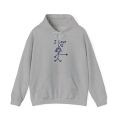 I Love Us HERS Hoodie — Gildan 18500 (Unisex)