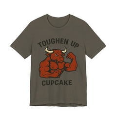 Toughen Up Cupcake – Buffed Bull Gym Tee (Unisex)