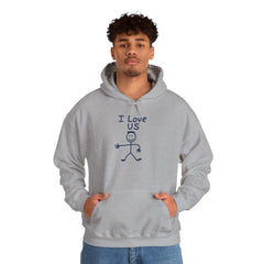 I Love Us HIS Hoodie — Gildan 18500 (Unisex)