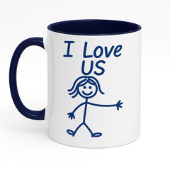 "I Love Us" Couples Coffee Mug - (Hers)(11oz)