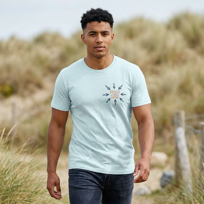 Jesus Lives Here Arrow Tee