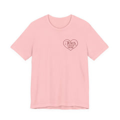 Jesus Lives Here Heart Tee