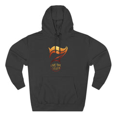 'Live the 7' Premium Fleece Hoodie (Lane Seven LS14001, Unisex)