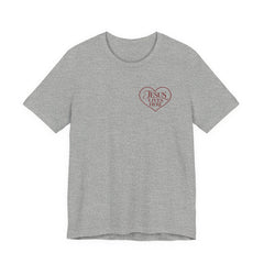 Jesus Lives Here Heart Tee