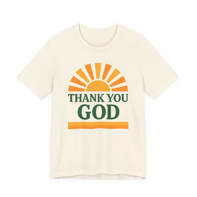 Thank You God – Sunrise Gratitude Tee Bella + Canvas 3001