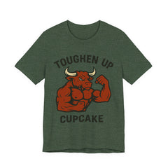 Toughen Up Cupcake – Buffed Bull Gym Tee (Unisex)
