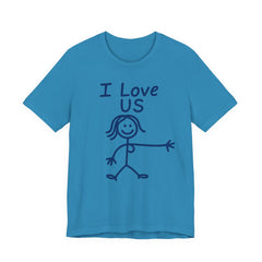 I Love Us—HERS Tee (Bella+Canvas 3001)