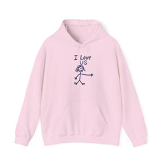 I Love Us HERS Hoodie — Gildan 18500 (Unisex)