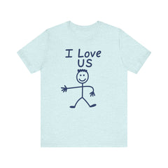 I Love Us—HIS Tee (Bella+Canvas 3001)