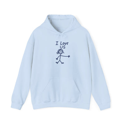 I Love Us HERS Hoodie — Gildan 18500 (Unisex)