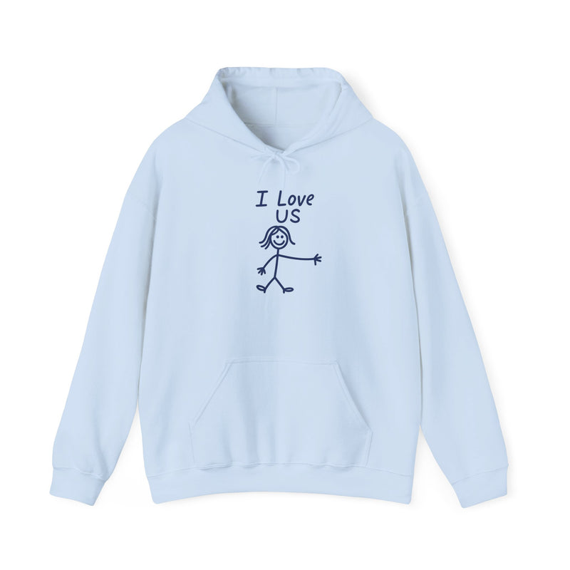 I Love Us HERS Hoodie — Gildan 18500 (Unisex)