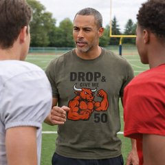 Buffed Bull – “Drop & Give Me 50” Tee