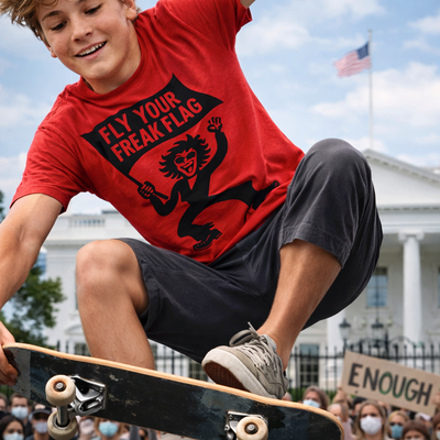 Fly Your Freak Flag – Retro Graphic T-Shirt (Unisex Bella+Canvas 3001)