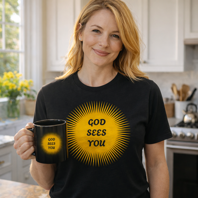 God Sees You Sunburst Mug (11oz)