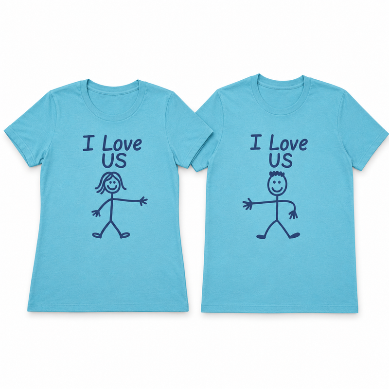 I Love Us — Couples Tee Set (His & Hers)