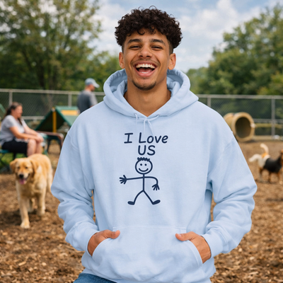 I Love Us HIS Hoodie — Gildan 18500 (Unisex)