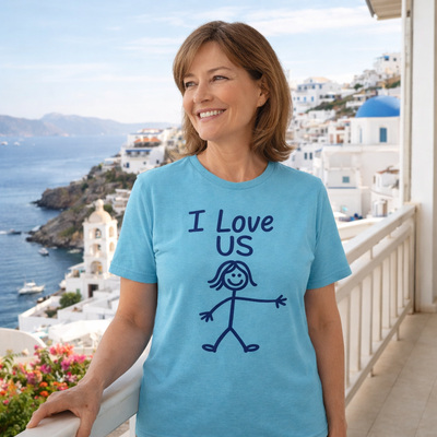 I Love Us—HERS Tee (Bella+Canvas 3001)