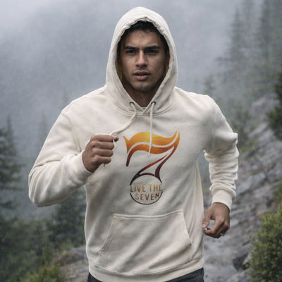 'Live the 7' Premium Fleece Hoodie (Lane Seven LS14001, Unisex)