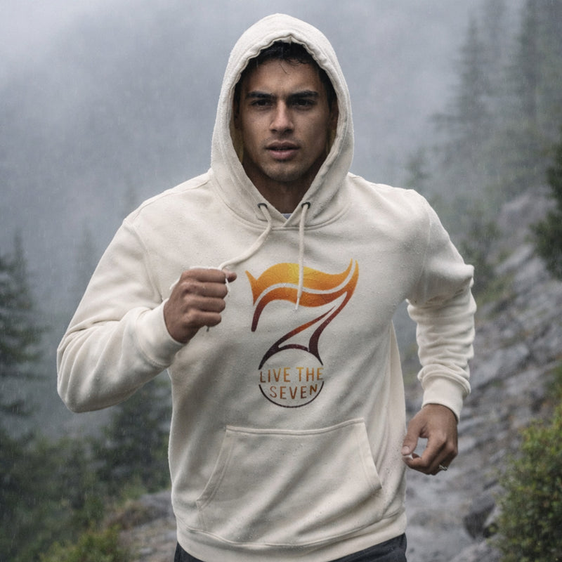 'Live the 7' Premium Fleece Hoodie (Lane Seven LS14001, Unisex)